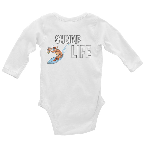 Shrimp Life Infant Long Sleeve Bodysuit