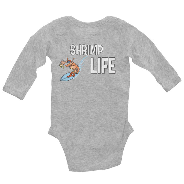 Shrimp Life Infant Long Sleeve Bodysuit